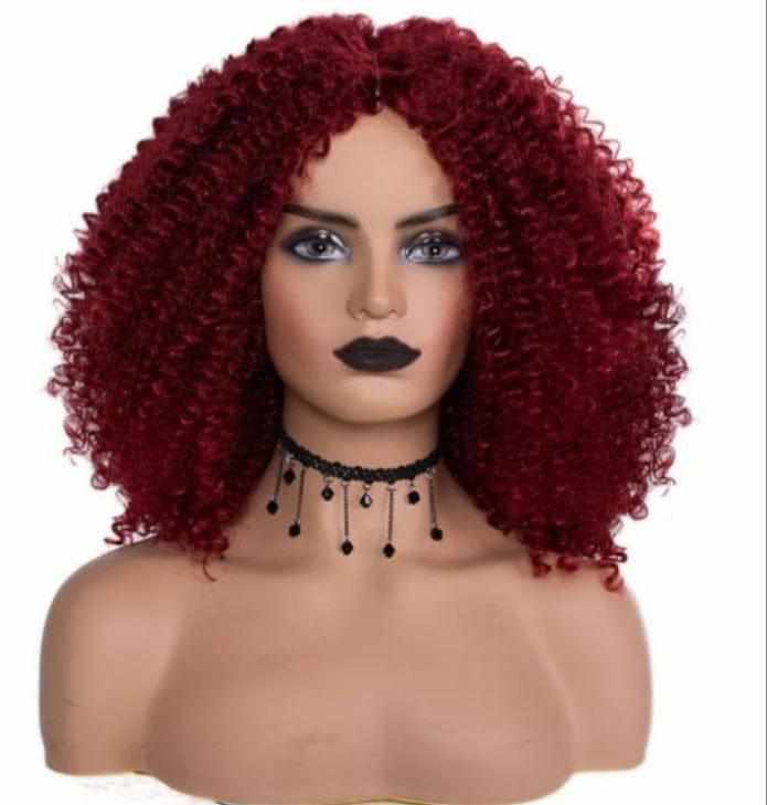 Synthetic Ombre Curly Wigs for Women Short Afro Wig BENNYS