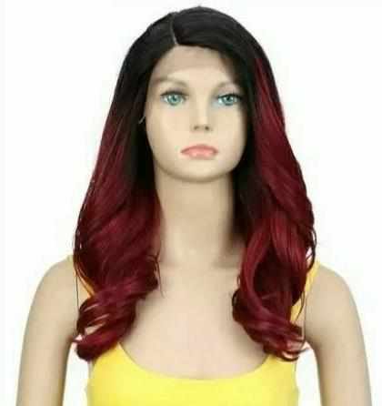 Synthetic Wig For Black Women Trendy Lace Front Loose Wave Synthetic Hair 20 Inch Ombre BENNYS