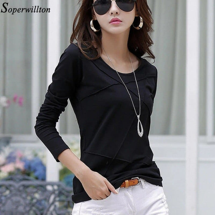 T-shirt Women Long Sleeve Plus Size Tee Shirt BENNYS