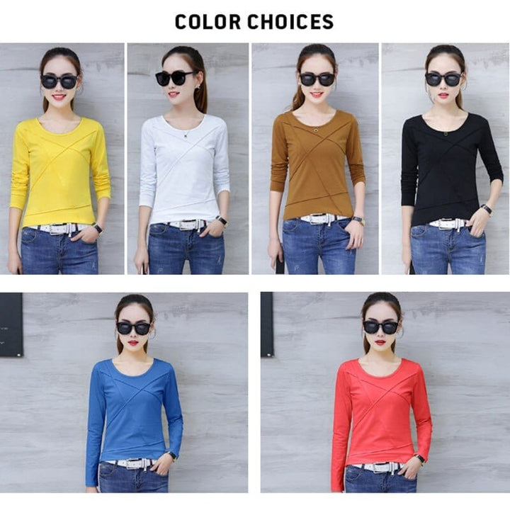 T-shirt Women Long Sleeve Plus Size Tee Shirt BENNYS