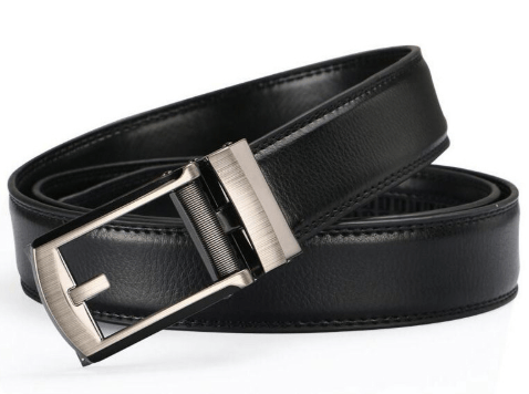 TV Belt Men's Comfort Click Fake Pin Buckle Men's Leather Belt BENNYS