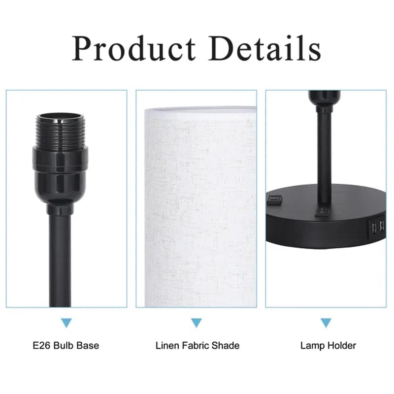 Tanashia Black Table Lamp Set BENNYS