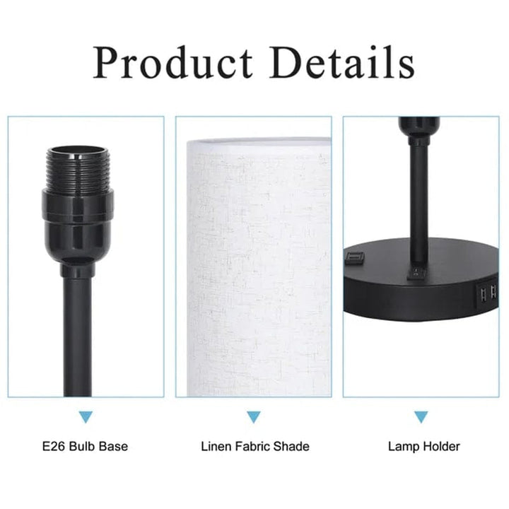 Tanashia Black Table Lamp Set BENNYS