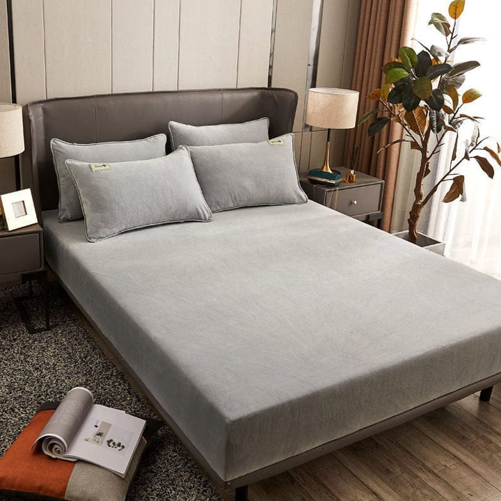 Thick Coral Velvet Bed Sheet One-piece Crystal Velvet Bedspread BENNYS
