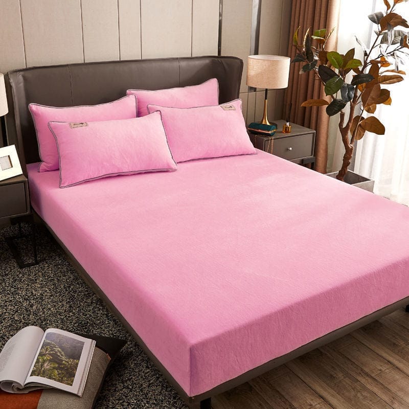 Thick Coral Velvet Bed Sheet One-piece Crystal Velvet Bedspread BENNYS