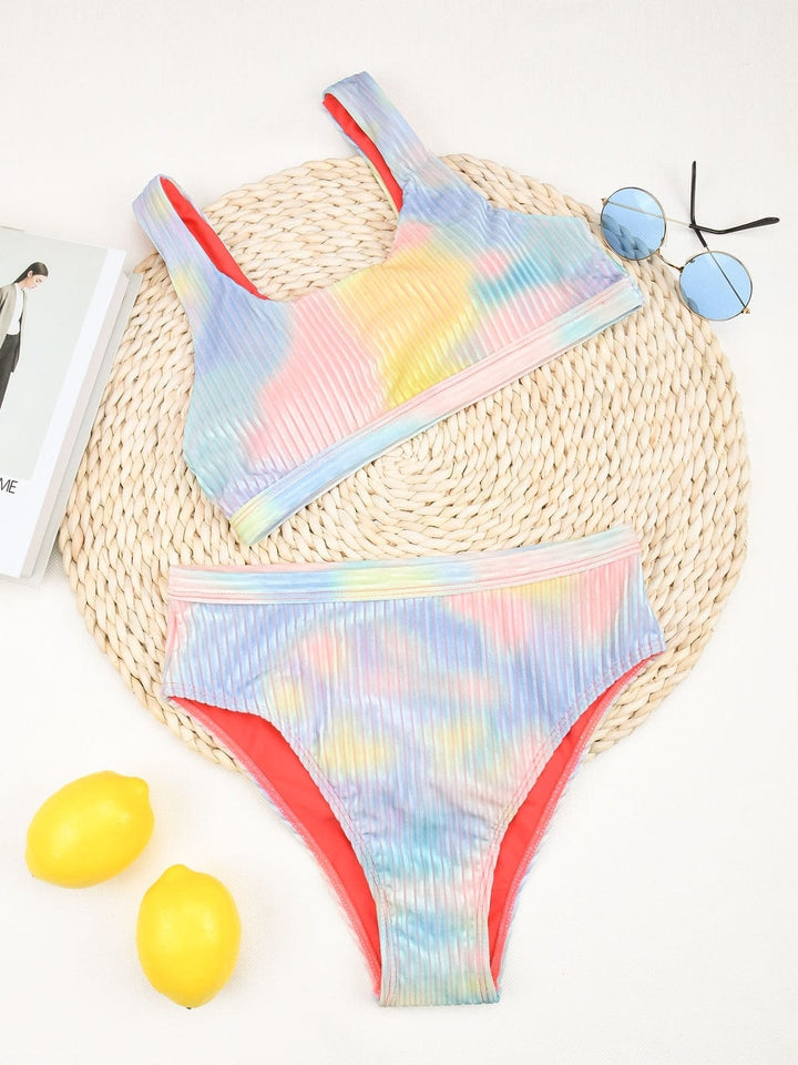 Tie Dye High Waist Bikini 2022 Sexy Women's Swimsuit BENNYS