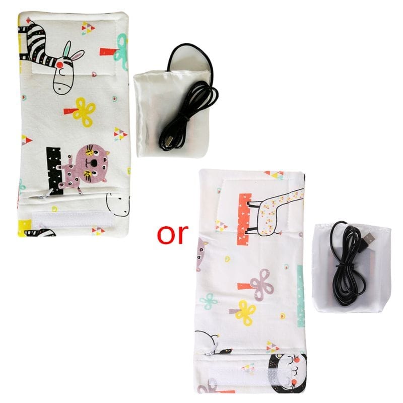 USB Milk Water Warmer Travel Stroller Insulated Bag Baby Nursing Bottle Heater BENNYS