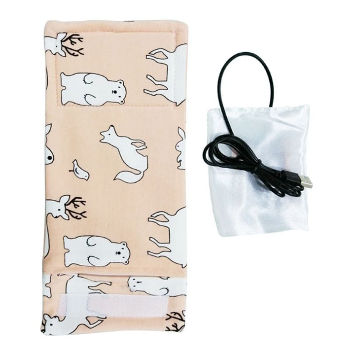 USB Milk Water Warmer Travel Stroller Insulated Bag Baby Nursing Bottle Heater BENNYS