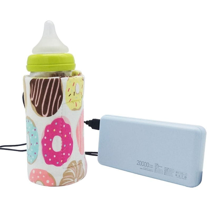 USB Milk Water Warmer Travel Stroller Insulated Bag Baby Nursing Bottle Heater BENNYS