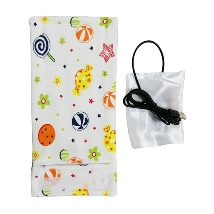 USB Milk Water Warmer Travel Stroller Insulated Bag Baby Nursing Bottle Heater BENNYS
