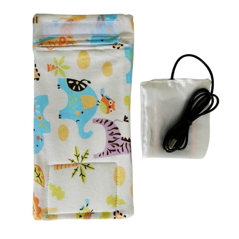 USB Milk Water Warmer Travel Stroller Insulated Bag Baby Nursing Bottle Heater BENNYS