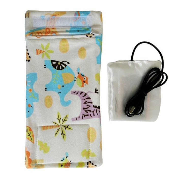 USB Milk Water Warmer Travel Stroller Insulated Bag Baby Nursing Bottle Heater BENNYS
