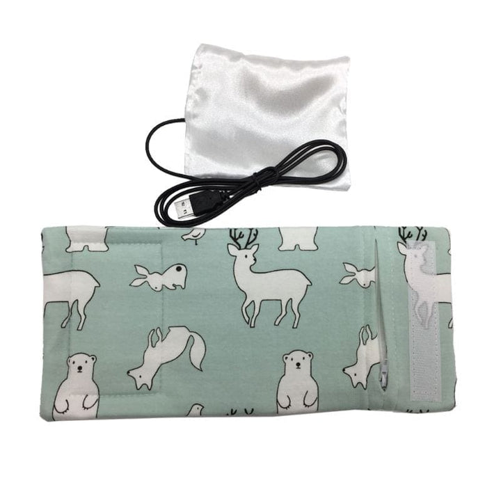 USB Milk Water Warmer Travel Stroller Insulated Bag Baby Nursing Bottle Heater BENNYS