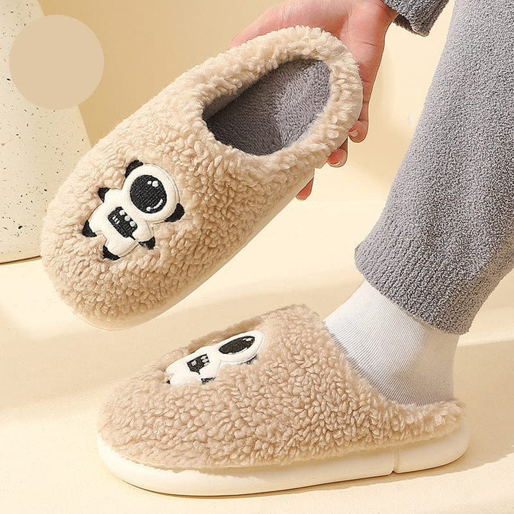 Unisex Winter Fuzzy Slippers Cozy Nonslip Furry House Shoes BENNYS