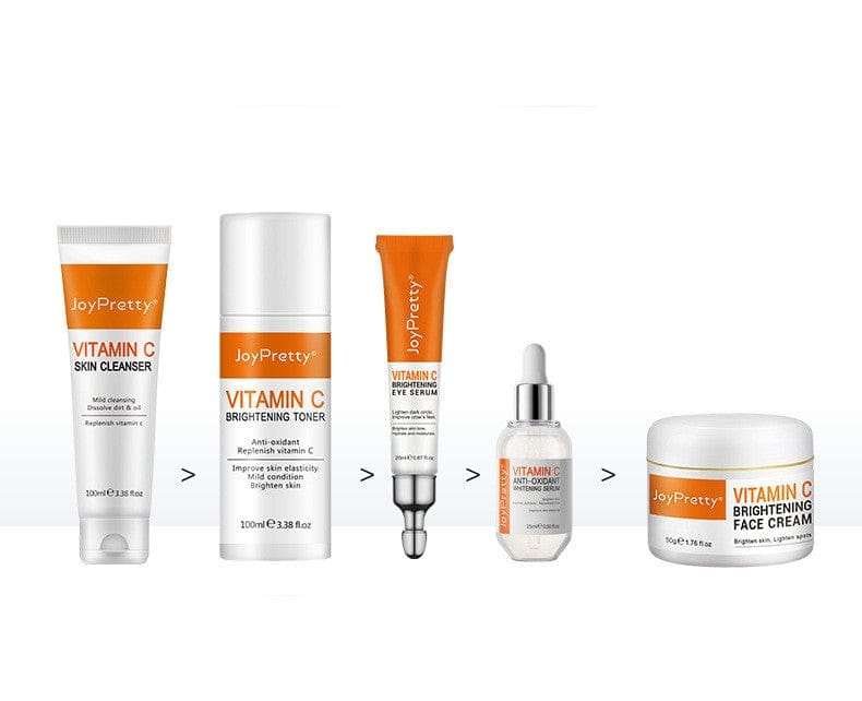 Vitamin C Cream Skin Brightening Set Hydration And Moisturizing 5-Piece Face Set BENNYS