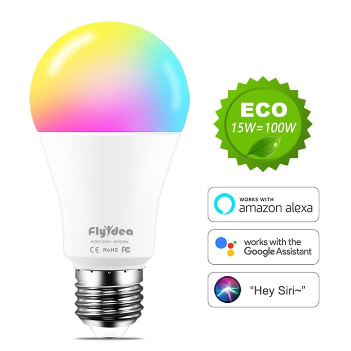 WIFI LED Smart Light Bulb Voice Control Alexa Google Assistant 100W BENNYS
