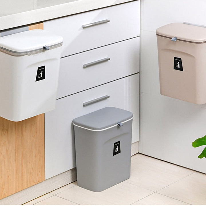 Wall Mounted Trash Can Bin With Lid Waste Bin BENNYS