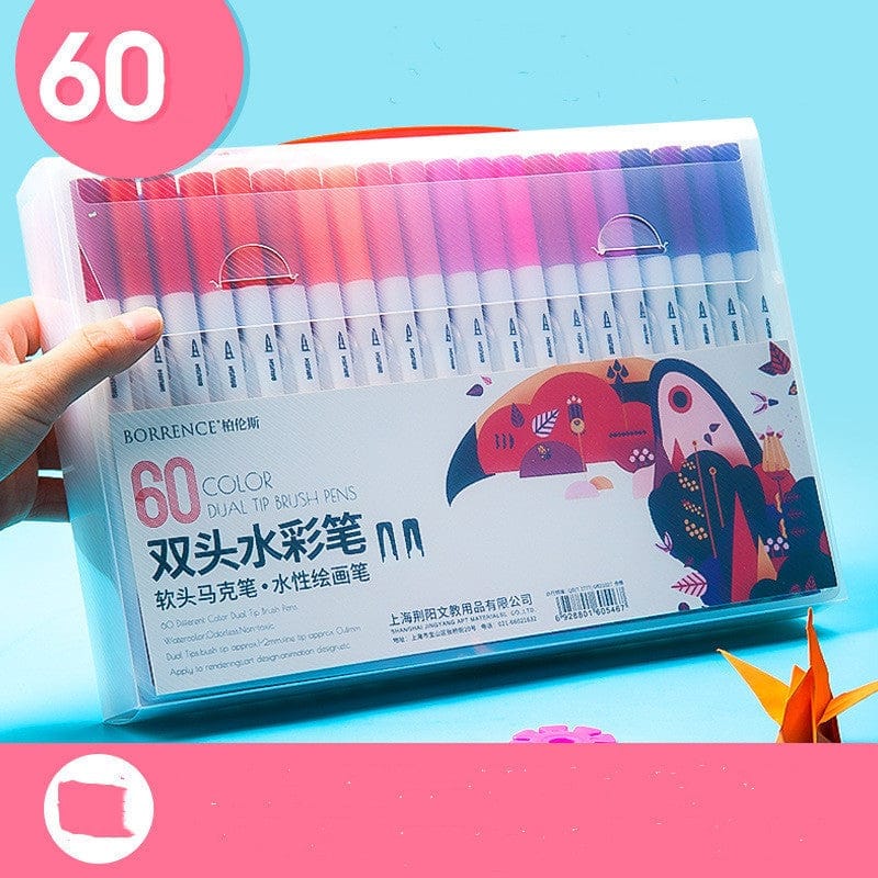Watercolor Pen Set Primary School Students Soft-tip Colored Pens BENNYS