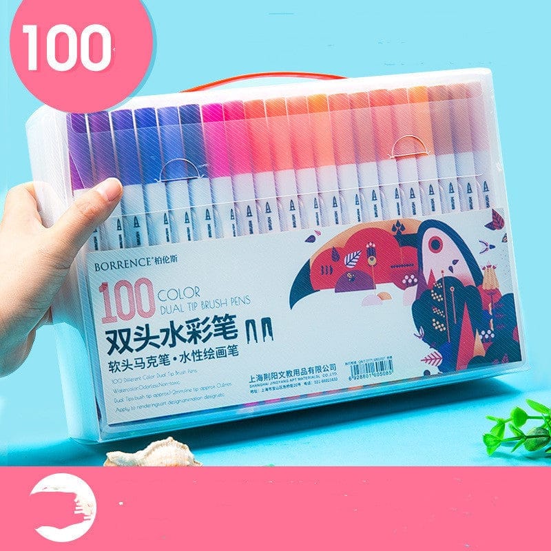 Watercolor Pen Set Primary School Students Soft-tip Colored Pens BENNYS