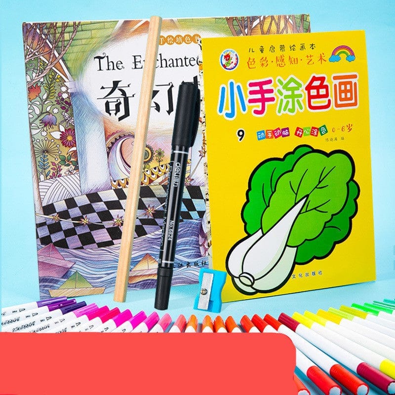 Watercolor Pen Set Primary School Students Soft-tip Colored Pens BENNYS