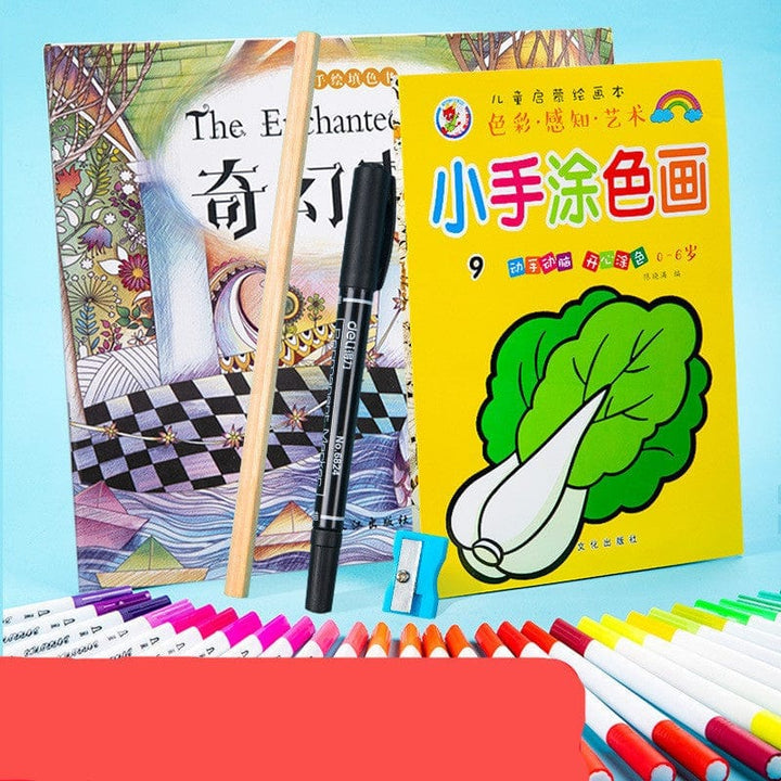 Watercolor Pen Set Primary School Students Soft-tip Colored Pens BENNYS