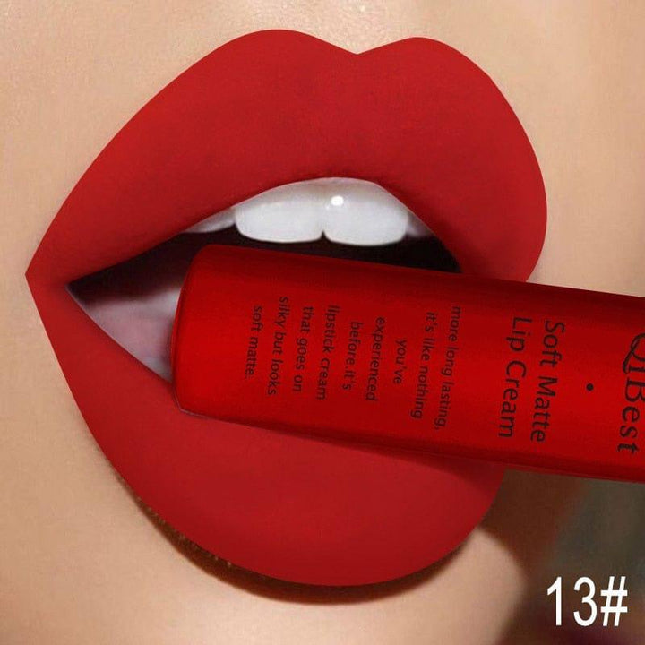 Waterproof Matte Nude Lipstick Pigment Red Long Lasting Lip Gloss BENNYS
