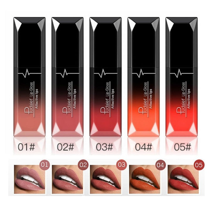 Waterproof Nude Matte Velvet Glossy Lip Gloss Lipstick Lip Balm BENNYS