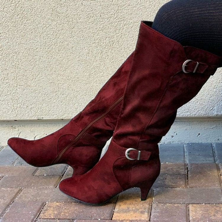 Western Boots Winter Shoes Wide Calf Long Boots For Women BENNYS