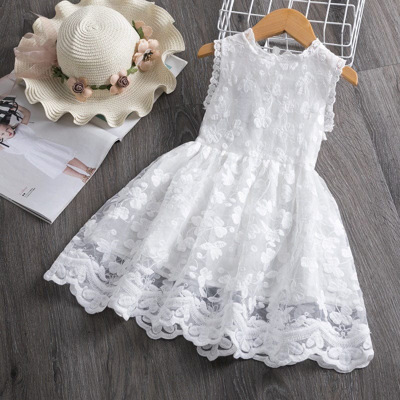 Western Style Butterfly Embroidery Sleeveless Princess Dress BENNYS