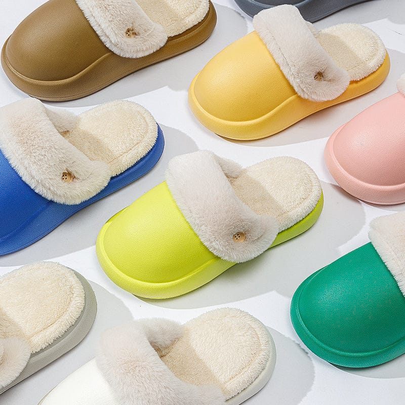 Winter Warm Slippers Household Non Slip Couples At Home Cotton Slippers BENNYS