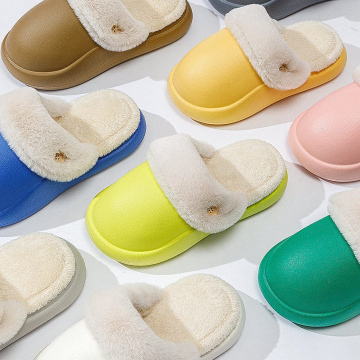 Winter Warm Slippers Household Non Slip Couples At Home Cotton Slippers BENNYS