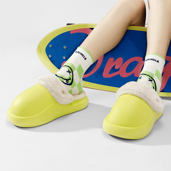 Winter Warm Slippers Household Non Slip Couples At Home Cotton Slippers BENNYS