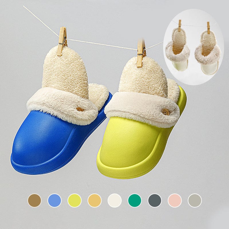 Winter Warm Slippers Household Non Slip Couples At Home Cotton Slippers BENNYS