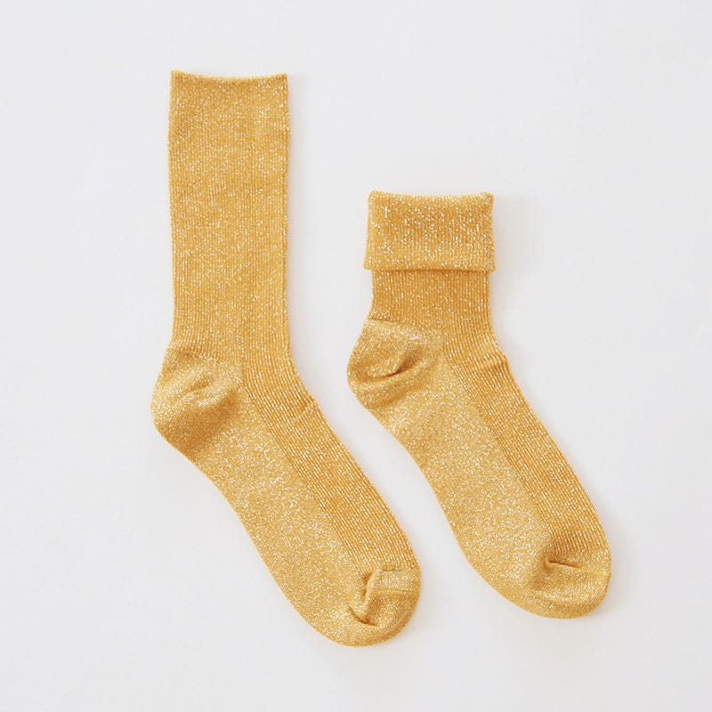 Winter fashion warm solid color flash socks BENNYS