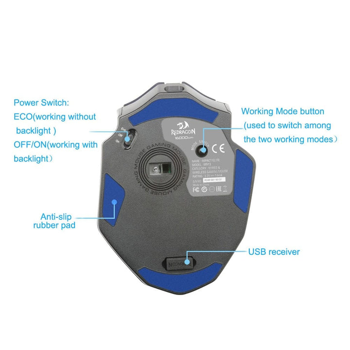 Wireless Gaming Mouse 16000 DPI 16 For PC BENNYS
