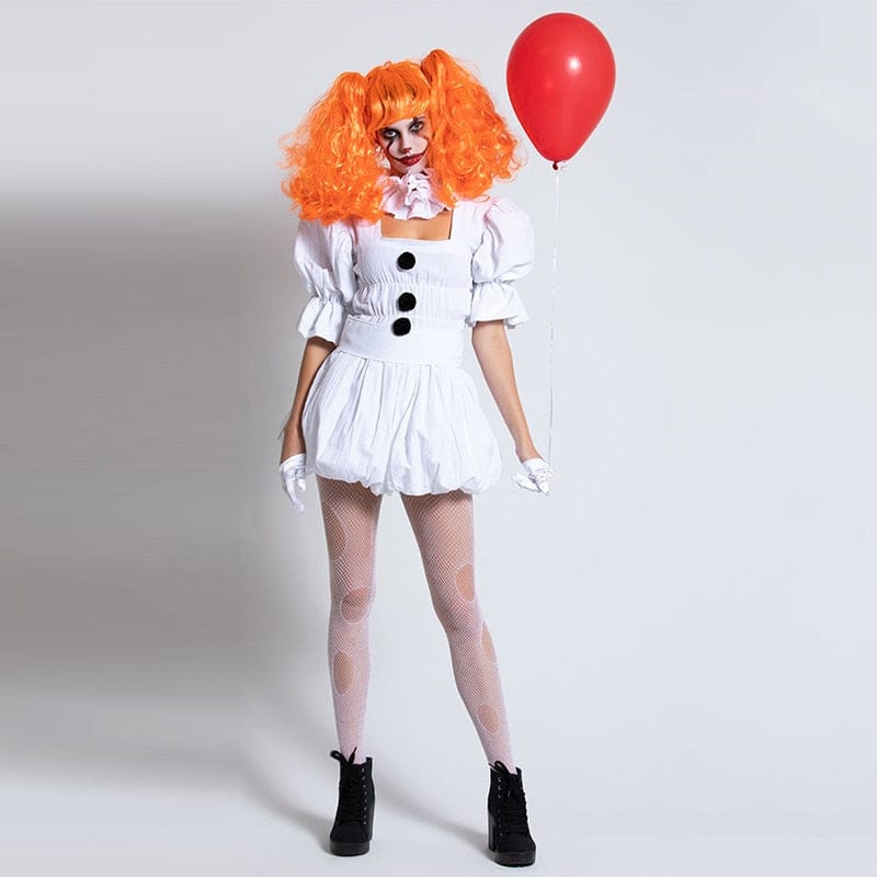 Women Clown Costume Girl Pennywise Costume BENNYS