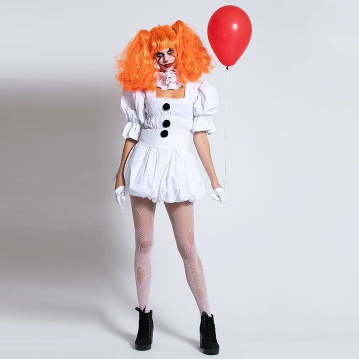 Women Clown Costume Girl Pennywise Costume BENNYS