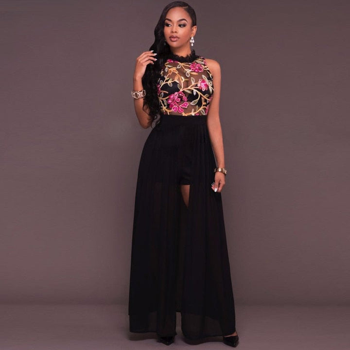 Women Elegant Long Jumpsuit Overalls  New Fashion Sexy Women's Romper BENNYS