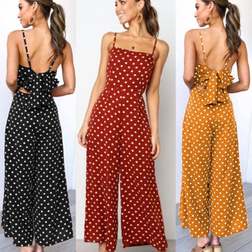 Women Elegant Sexy Jumpsuits Sleeveless Holiday Dress BENNYS
