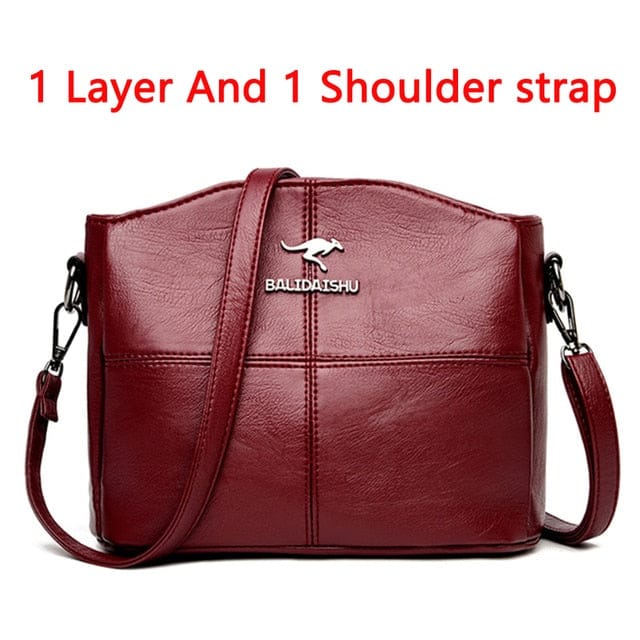 Women Embroidery Tote Bag High Quality Leather Ladies Handbags BENNYS