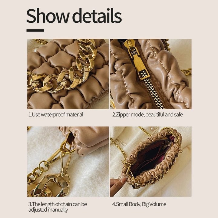 Women Luxury  Chain Bag And Hats Set BENNYS