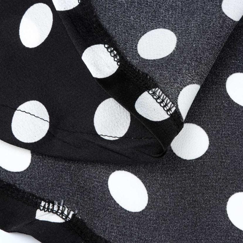 Women's Casual Summer Sleeveless O-Neck Dot Print Tops BENNYS
