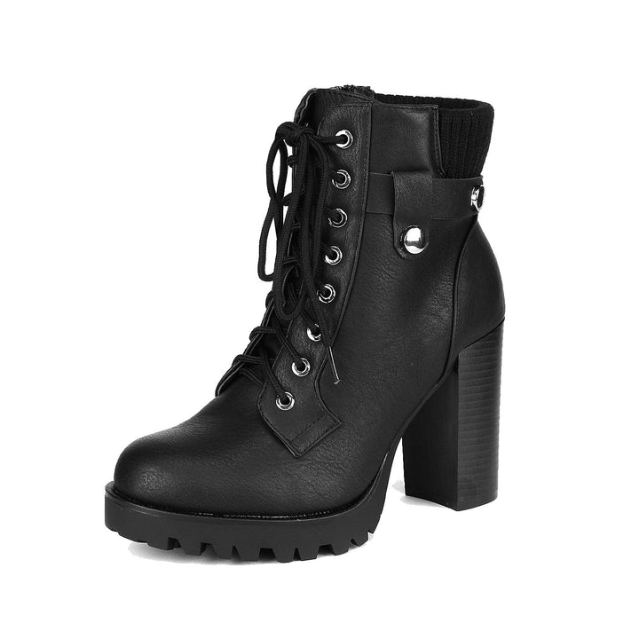 Women's Fashion Ankle Boots Chunky High Heel BENNYS