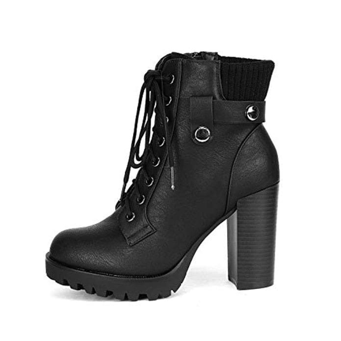Women's Fashion Ankle Boots Chunky High Heel BENNYS