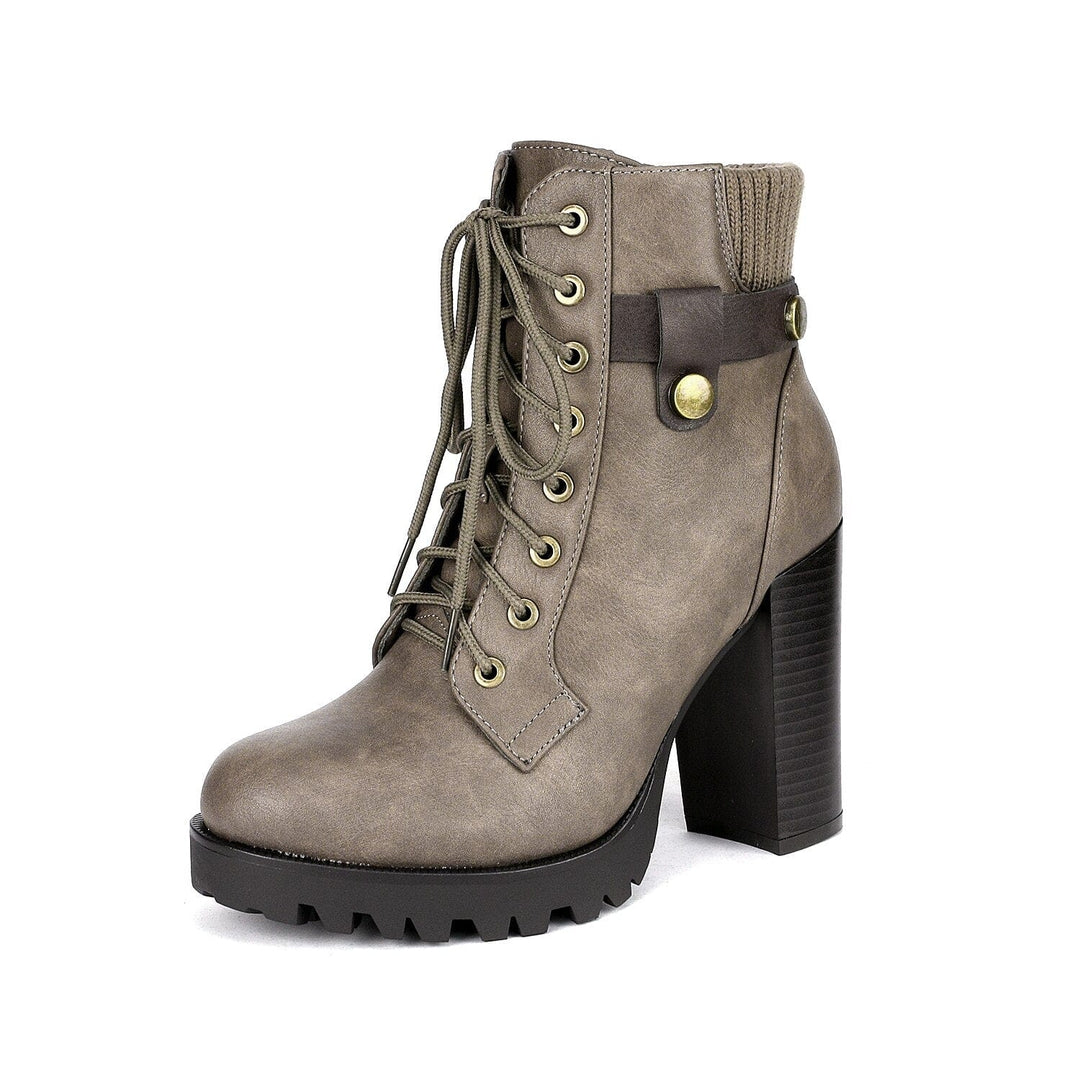 Women's Fashion Ankle Boots Chunky High Heel BENNYS