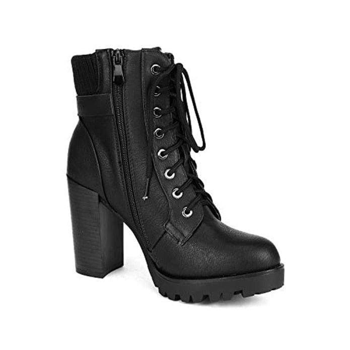 Women's Fashion Ankle Boots Chunky High Heel BENNYS