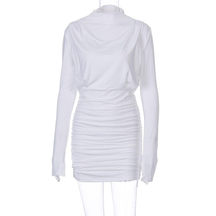 Women's New Long Sleeves Pleated Waist Collection Dress BENNYS