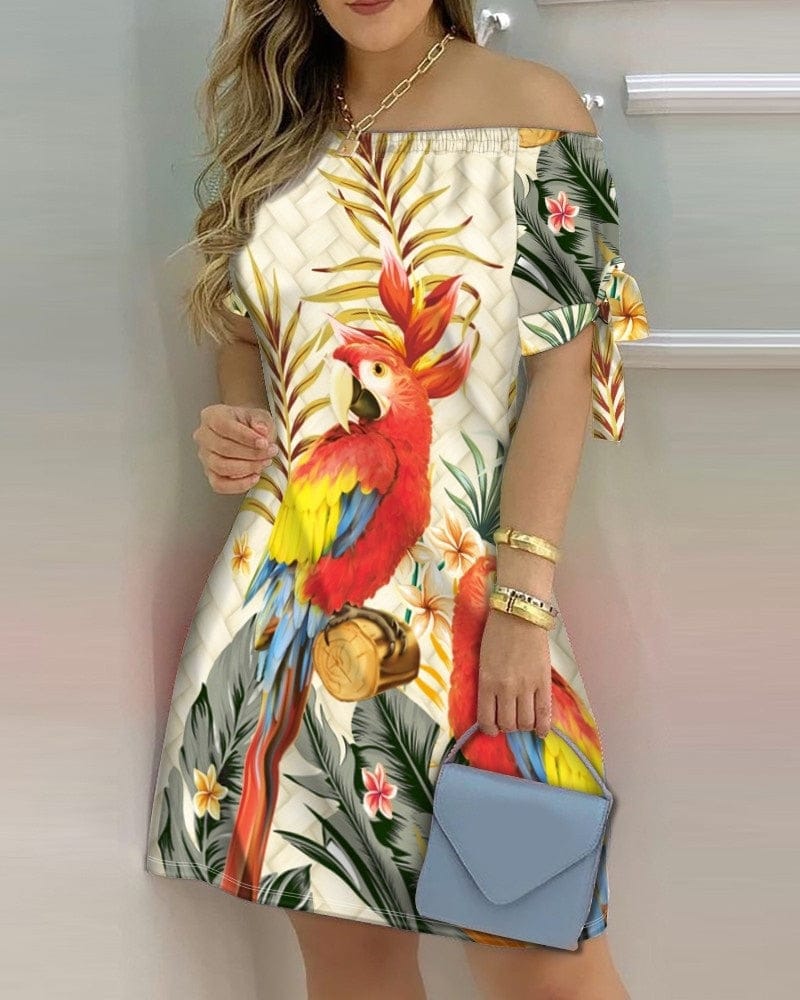 Women's Off Shoulder Mini Summer Dress BENNYS