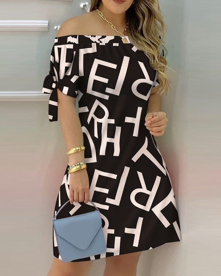 Women's Off Shoulder Mini Summer Dress BENNYS