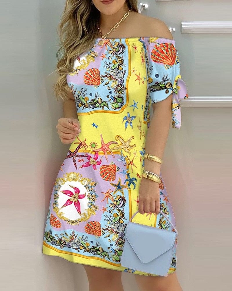 Women's Off Shoulder Mini Summer Dress BENNYS